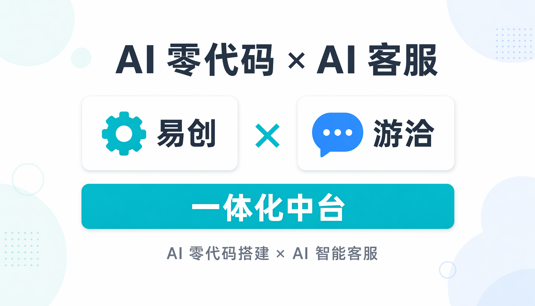 AI 零代码 × AI 客服：一体化中台协同方案